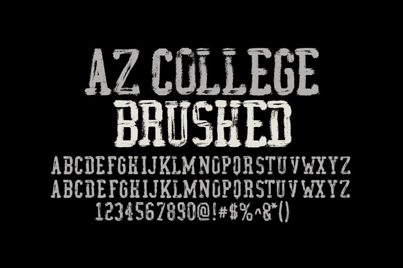 AZ College Brushed: A Serif Font with a Casual Edge