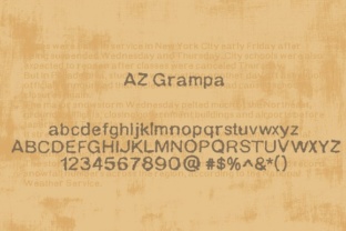 AZ Grampa Vintage Font for Web and Digital Design