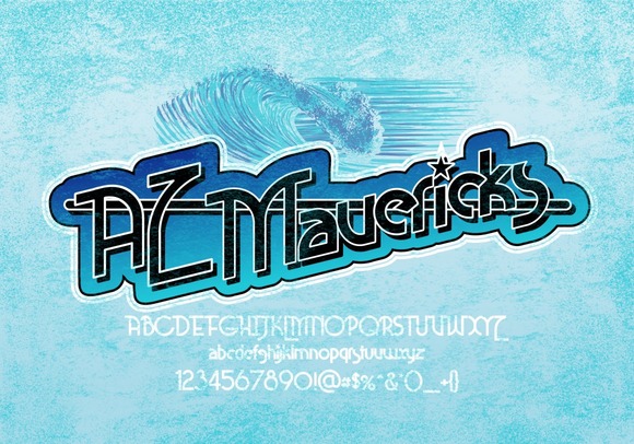 AZ Mavericks Font for Retro-Inspired Editorial Design