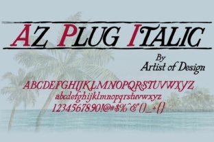 AZ Plug Italic for Editorial Design and Content Layout