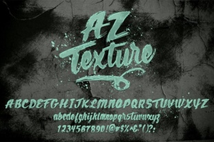 AZ Texture Brushed Script Font for Handmade Creations