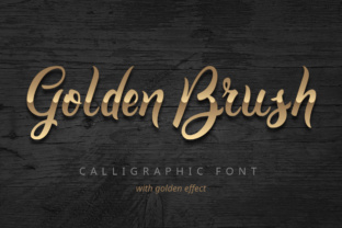 Golden Brush: A Script Handwritten Font for Dynamic Web Design