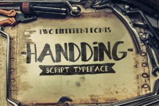 Handding: A Hand-Drawn Script Font for Web Design