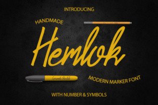 Hemlok: A Modern Marker Font for Branding That Stands Out