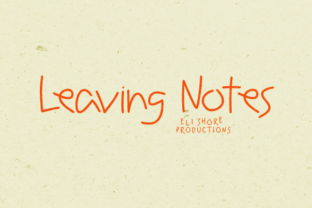 Leaving Notes: A Playful Script Font for Creative Projects