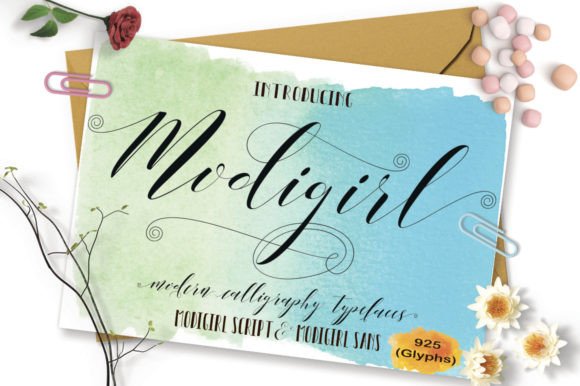 Modigirl Script: A Handwritten Font for Elegant Editorial Design