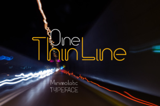 One Thin Line: A Minimalist Font for Modern Branding