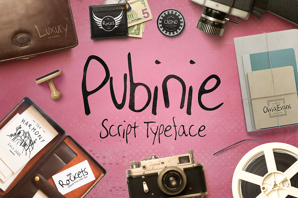 Pubinie: A Sweet Script Font for Web Design and Branding