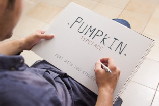 Pumpkin Font for Handmade Creations and Branding