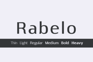 Rabelo Bold: A Sans Serif Font for Handmade Crafters and Designers
