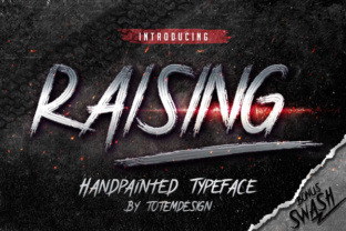 Raising Font for Grungy Editorial Design