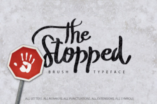 The Stopped: A Handbrushed Font for Branding Projects