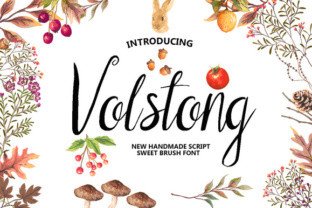 Volstong: A Handmade Sweet Brush Font for Creative Branding