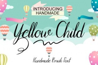 Yellow Child Font for Elegant Branding and Visual Appeal